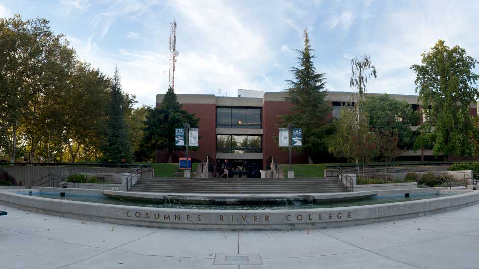 Exterior of Cosumnes River College's library